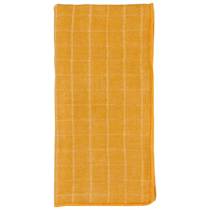Close-up of the woven texture on the Ochre napkin – PABOOM