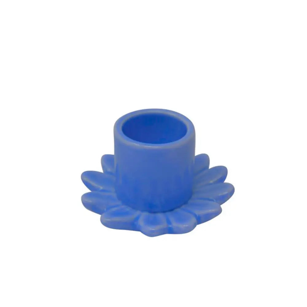Candle Holder Flower Blue - PABOOM