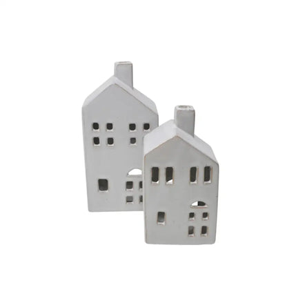 Ceramic White House 3.5x6.5H” - PABOOM