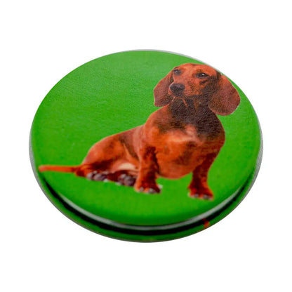Nostalgia Imports - Compact Mirror Teckel Dog