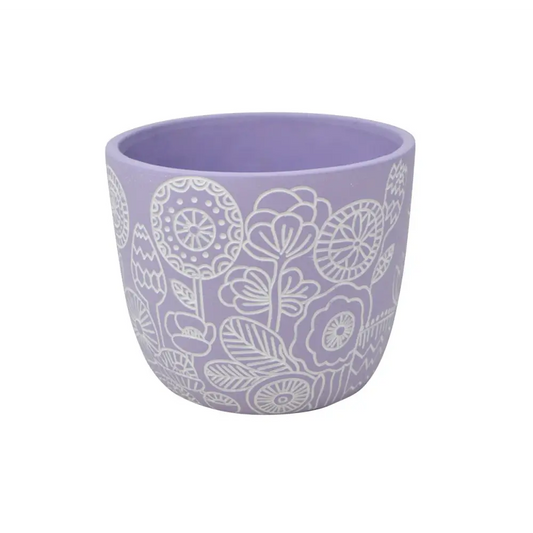Engraved Lilac Planter - PABOOM