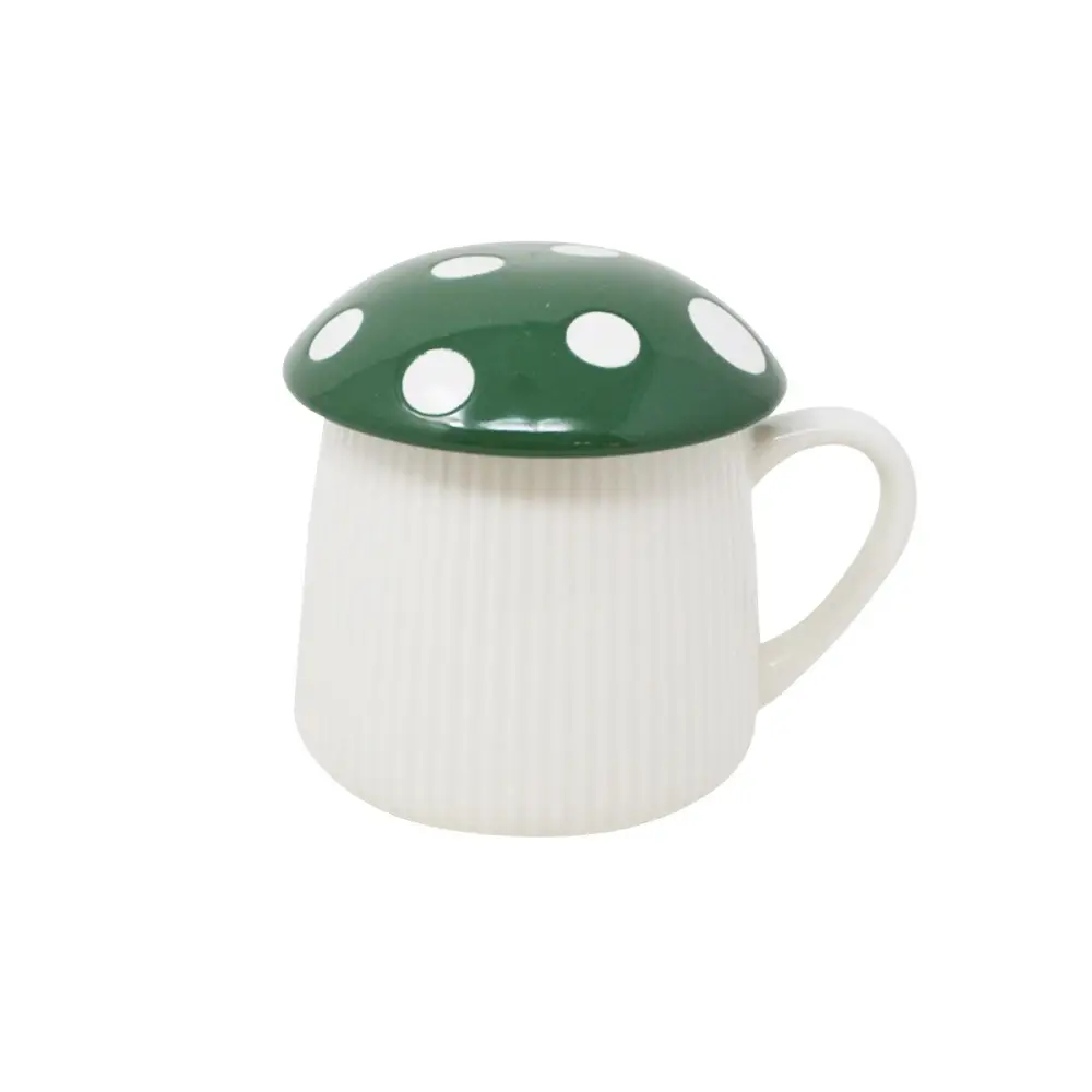 Mushroom Mug with Lid Green - PABOOM