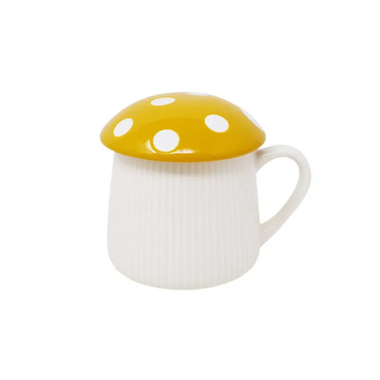 Mushroom Mug with Lid Ochre - PABOOM