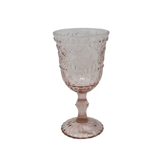 Pink Embossed Goblet - PABOOM