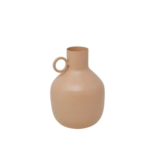 Round Handle Vase Beige - PABOOM