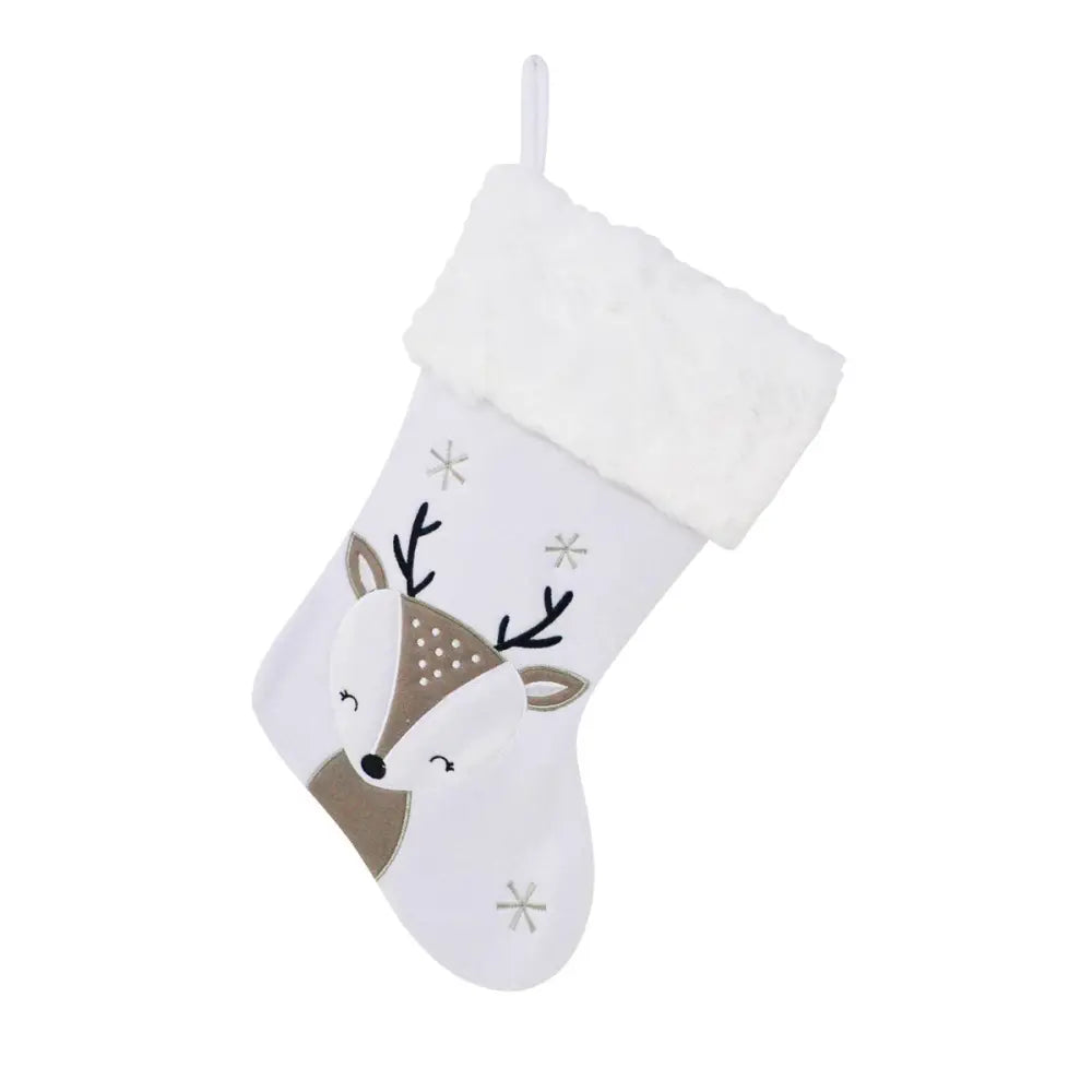 White Deer Stocking - PABOOM