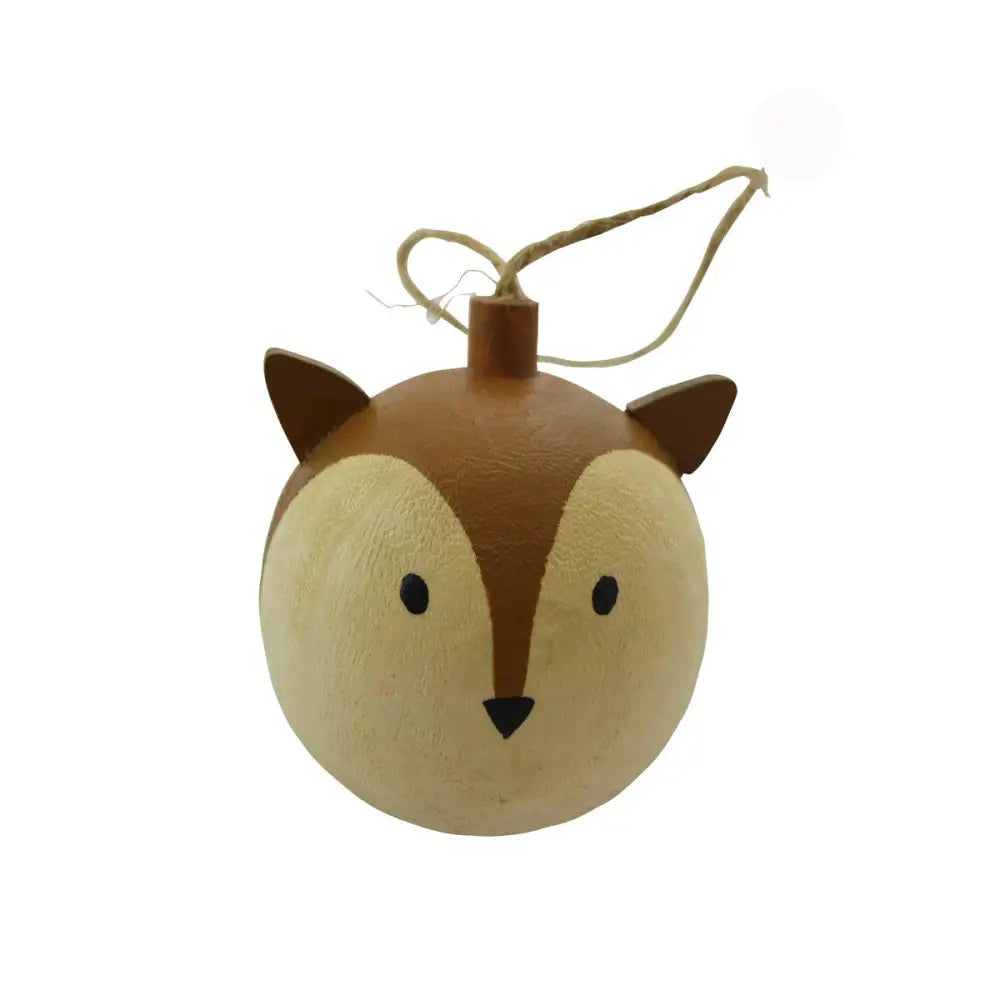Wooden Fox Ball Ornament - PABOOM