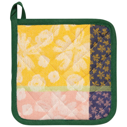 Full Bloom potholder styled hanging in a kitchen – PABOOM
