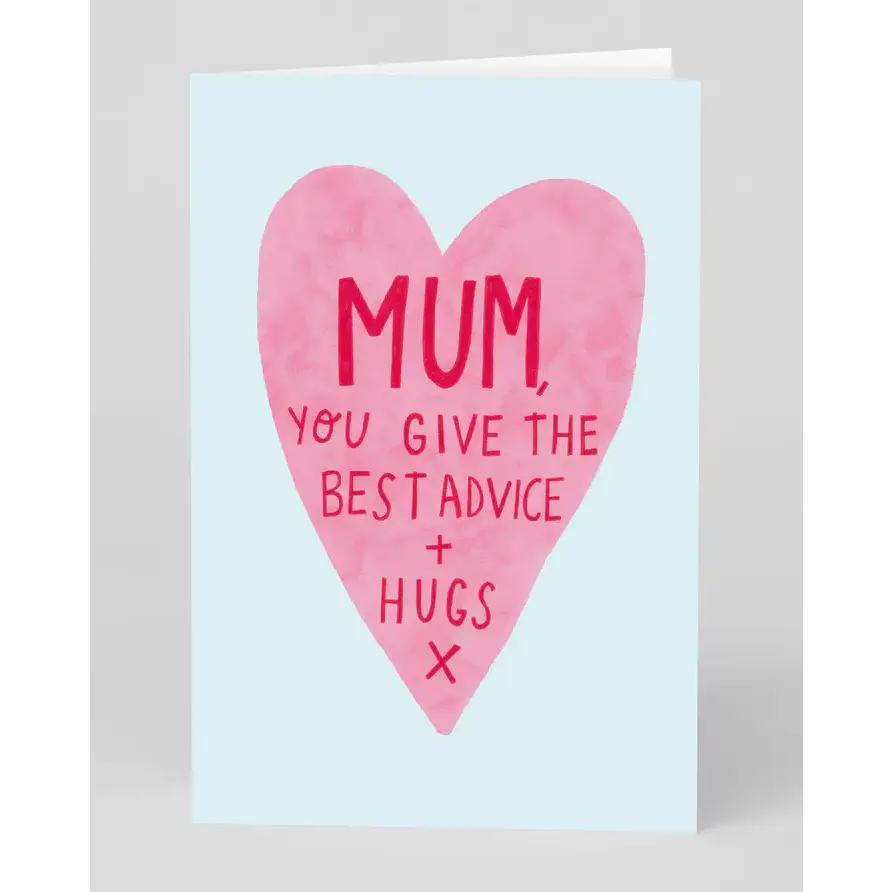 Mum, Best Advice and Hugs Card - PABOOM