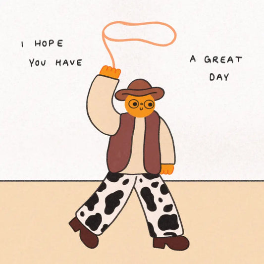 Orange Juice For Dinner - Happy Cowboy 210 x mm