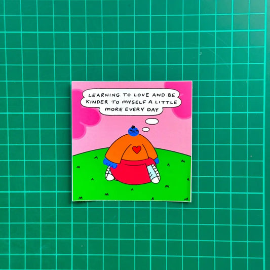Orange Juice For Dinner - Learning To Love And Be Kinder Myself Sticker
