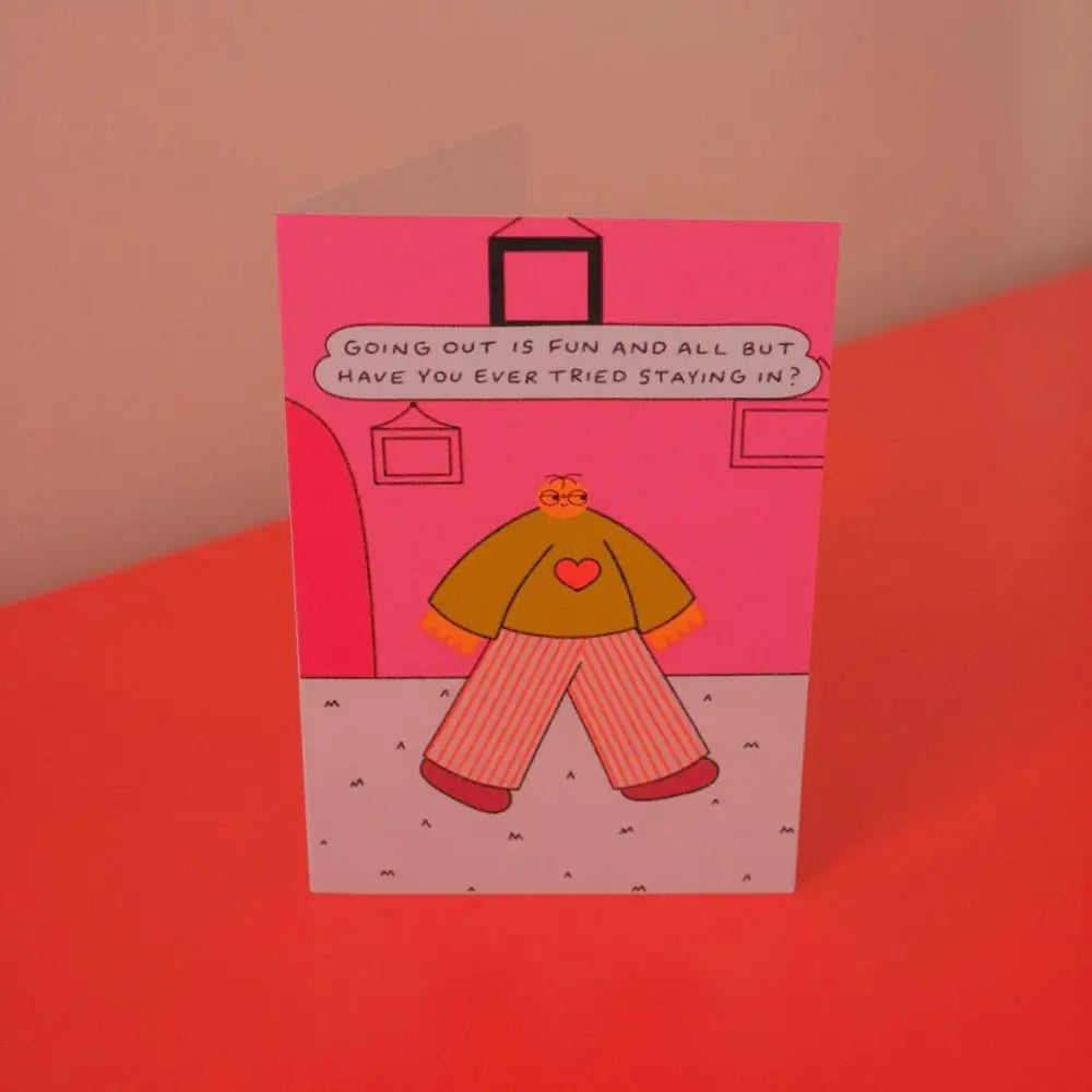 Orange Juice For Dinner - Staying In Card