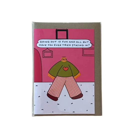 Orange Juice For Dinner - Staying In Card