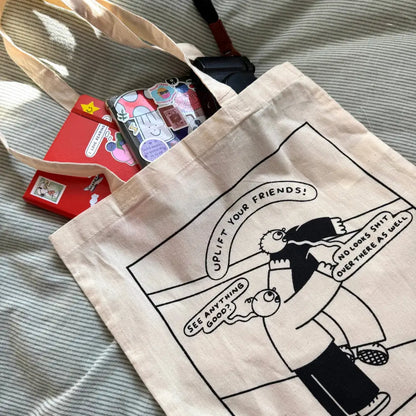 Orange Juice For Dinner - Uplift Your Friends Tote Bag