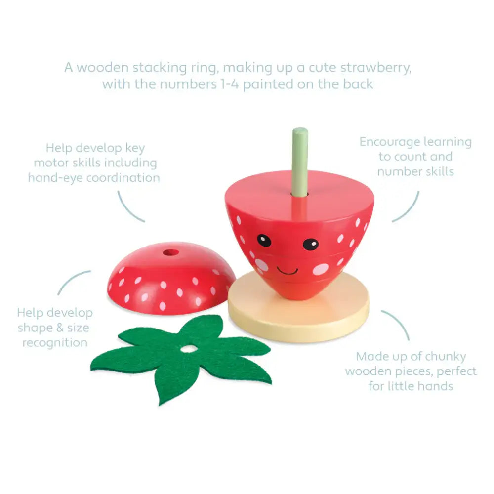 Strawberry Stacking Ring - PABOOM