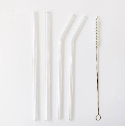 Glass Straws + Brush Set - PABOOM