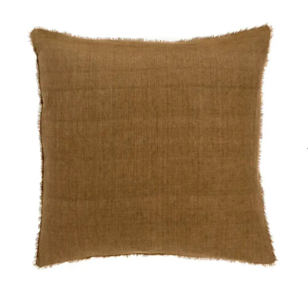 Indaba - Lina Linen Pillow Cover 24” Tawny