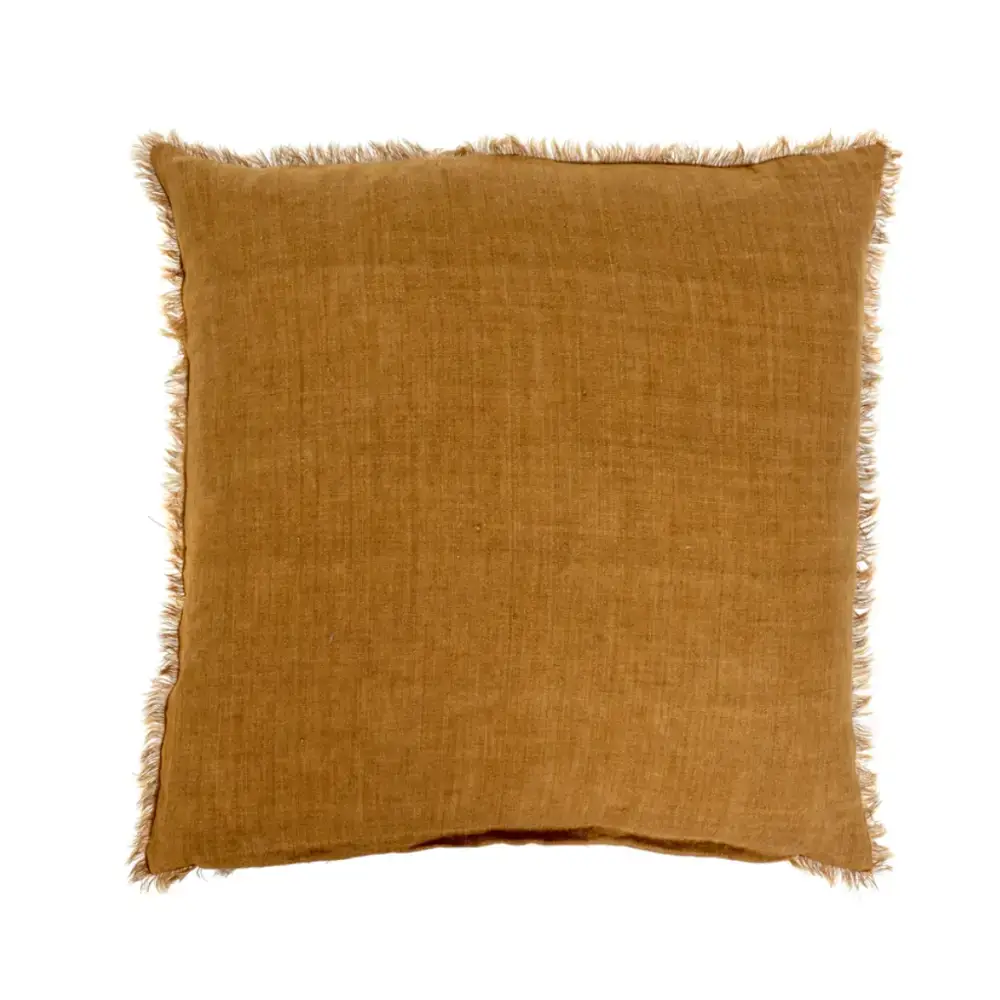 Indaba - Lina Linen Pillow Cover 24” Gold