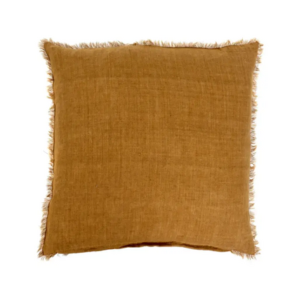 Indaba - Lina Linen Pillow Cover 24” Gold