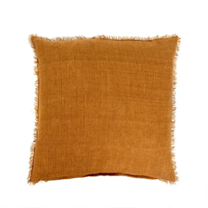 Indaba - Lina Linen Pillow 24x24’’ Gold Cover Only