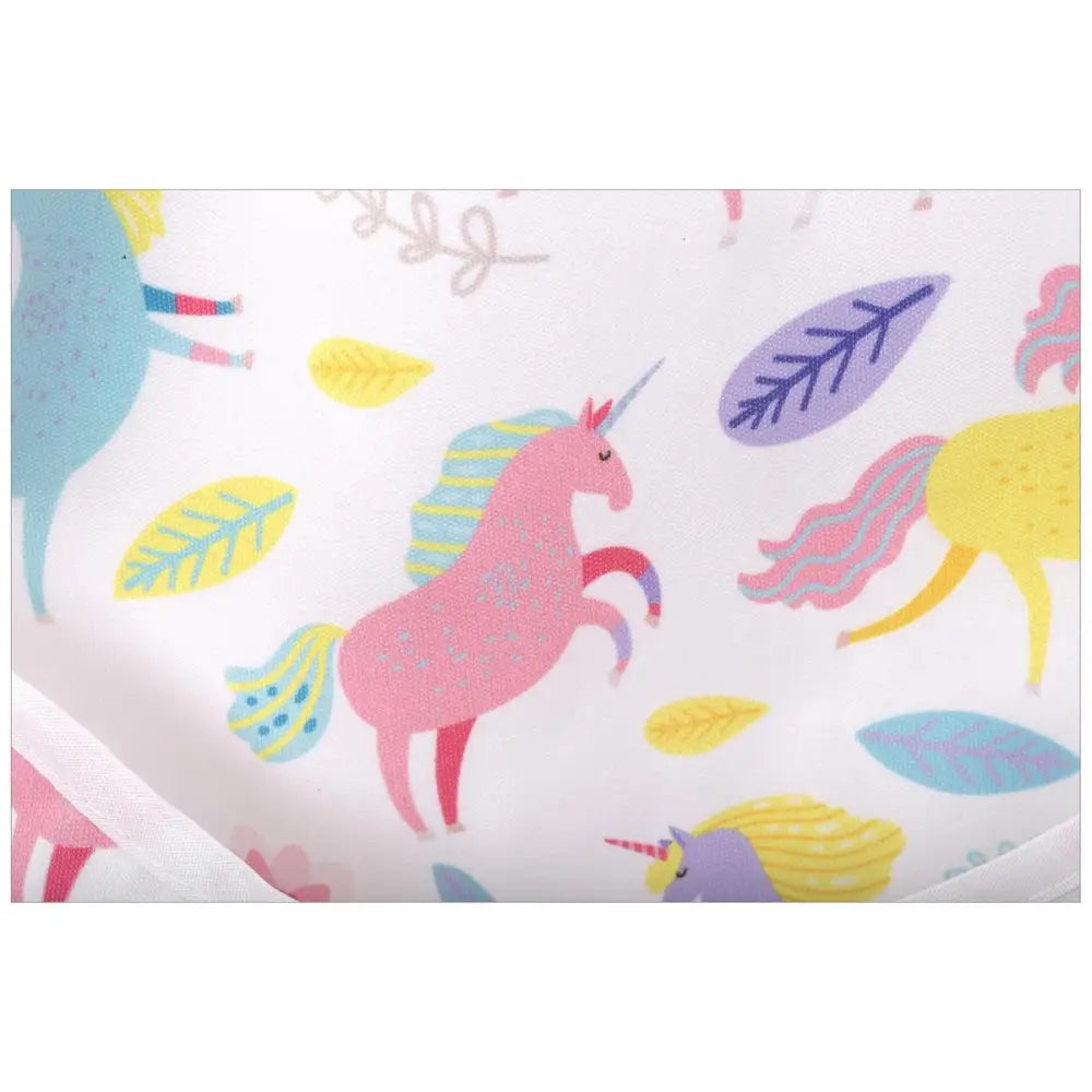 Pink Unicorn Sleeved Bib - PABOOM