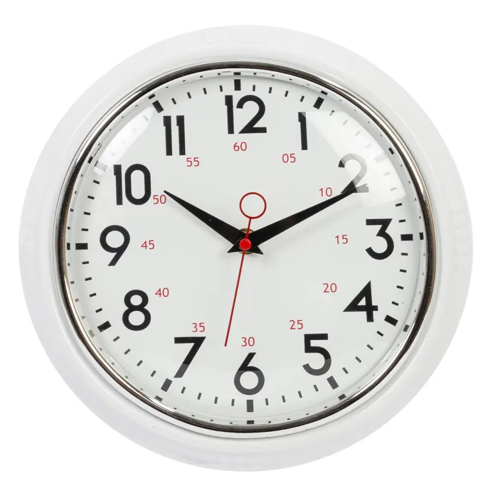 Retro White Wall Clock - PABOOM