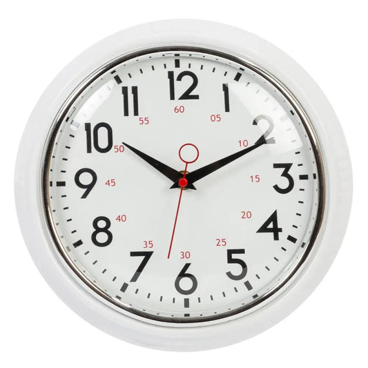 Retro White Wall Clock - PABOOM