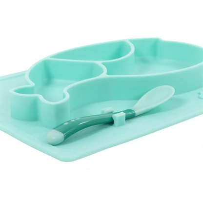 Silicone Whale Sectioned Plate - PABOOM