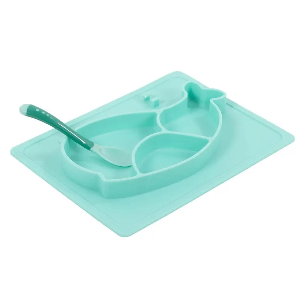 Silicone Whale Sectioned Plate - PABOOM