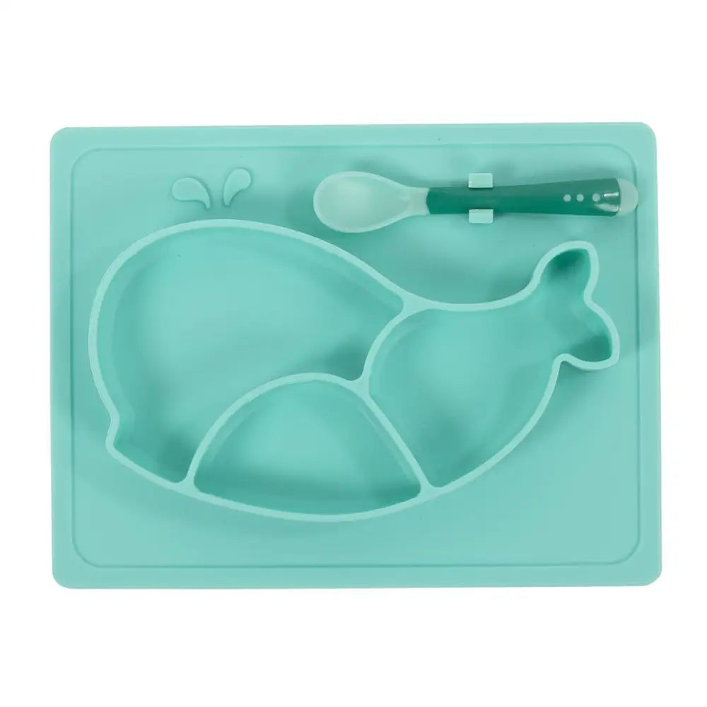 Silicone Whale Sectioned Plate - PABOOM