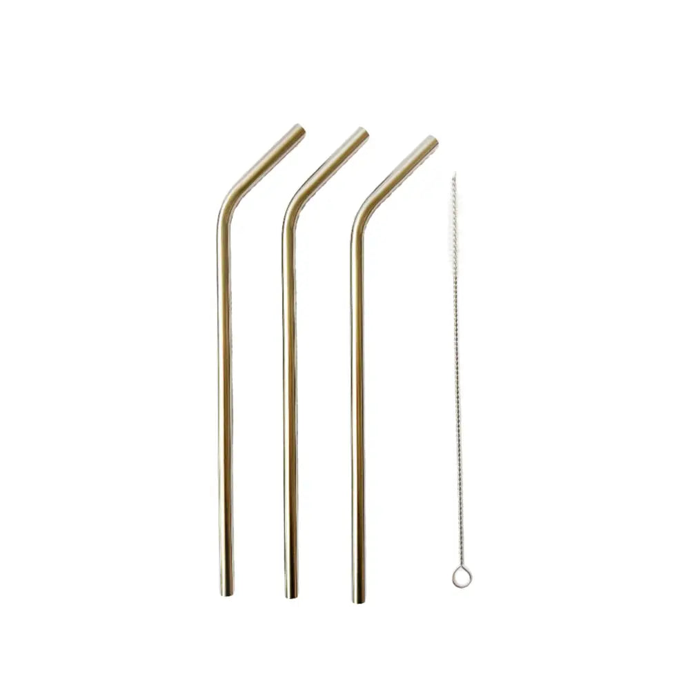 Stainless Steel Straws + Brush - PABOOM