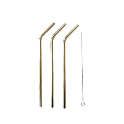 Stainless Steel Straws + Brush - PABOOM