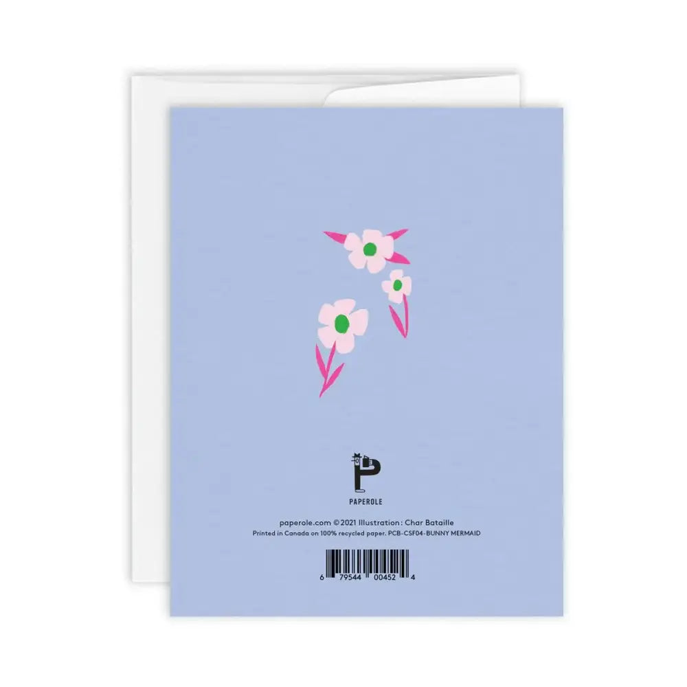 Bunny Mermaid Card - PABOOM