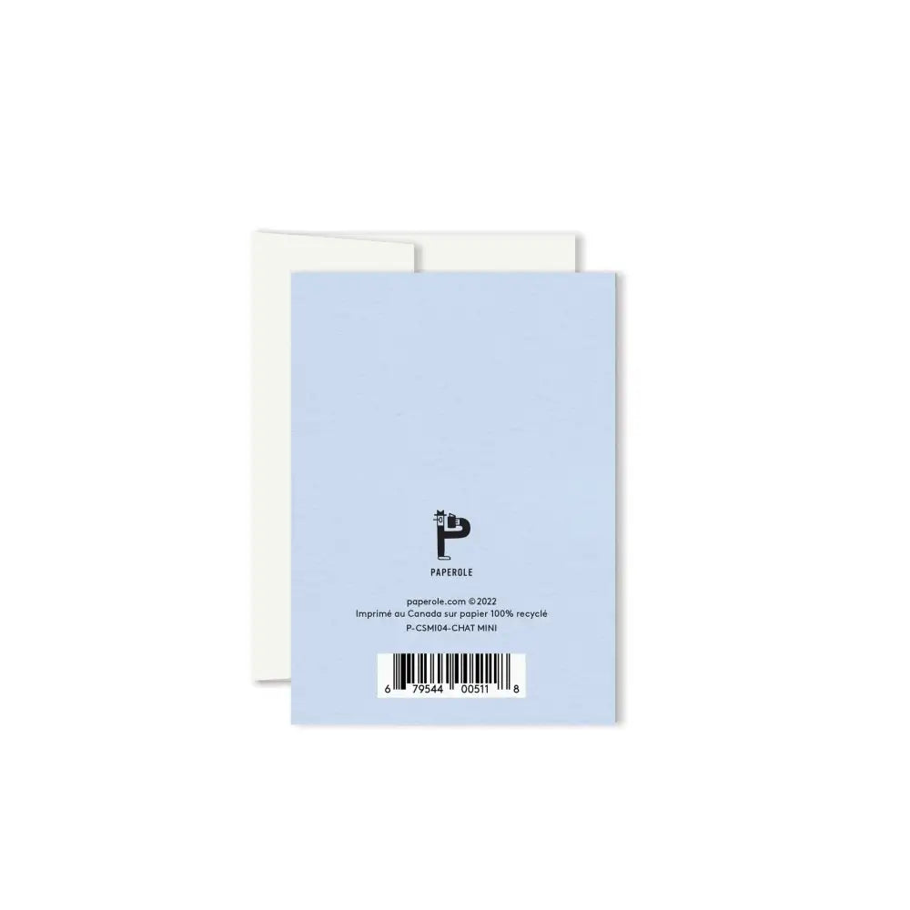 Paperole - CAT — Miniature Greeting Card