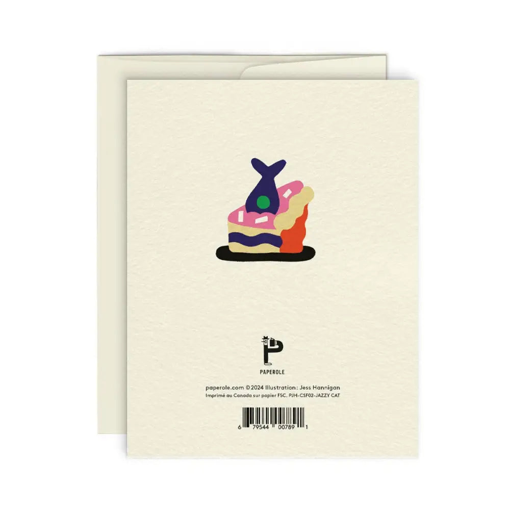 Paperole - JAZZY CAT — Greeting card