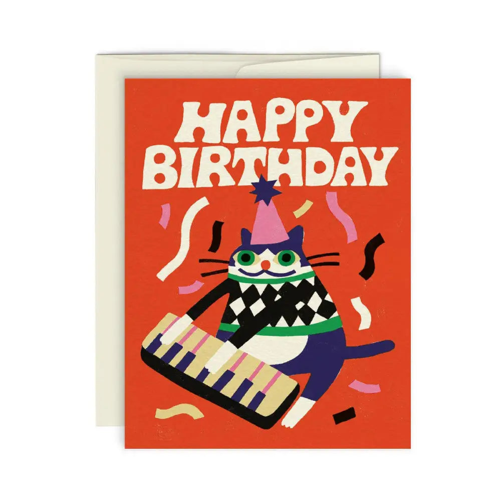 Paperole - JAZZY CAT — Greeting card