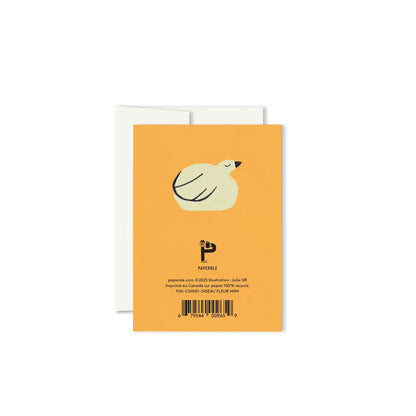 Paperole - L’OISEAU FLEUR MINI – Miniature Greeting Card