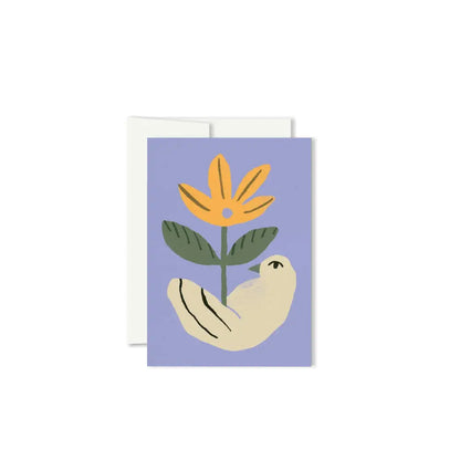 Paperole - L’OISEAU FLEUR MINI – Miniature Greeting Card