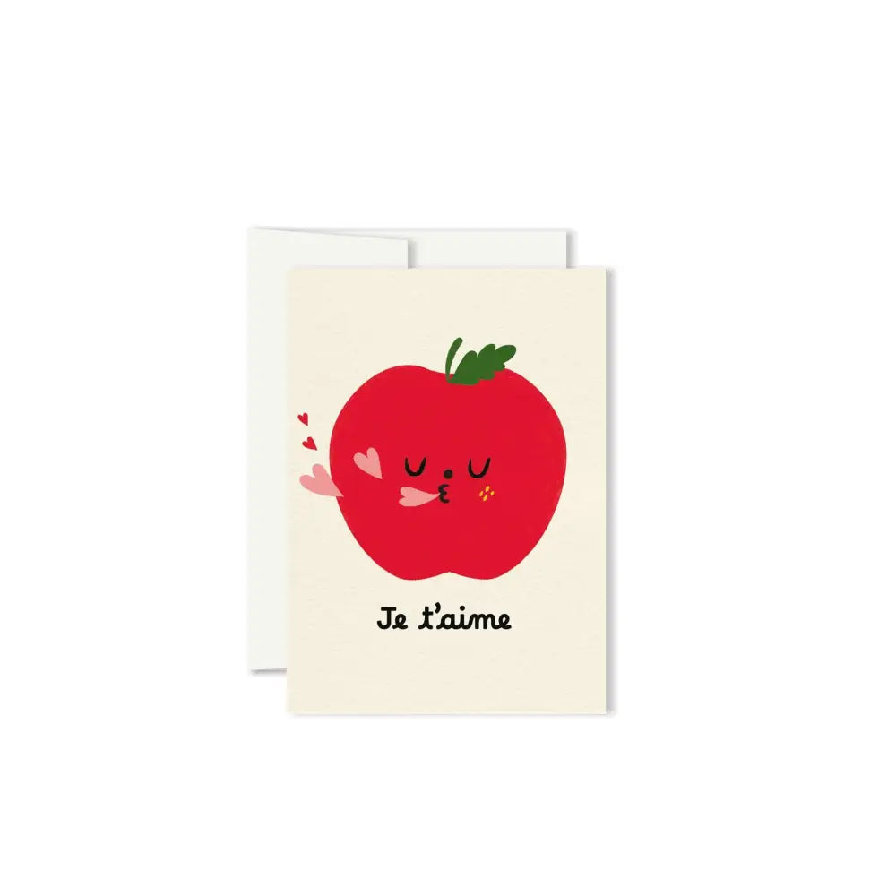Paperole - POMME D’AMOUR — Miniature Greeting Card