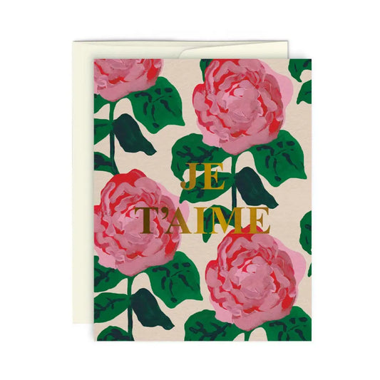 Paperole - ROSES MON AMOUR — Greeting Card