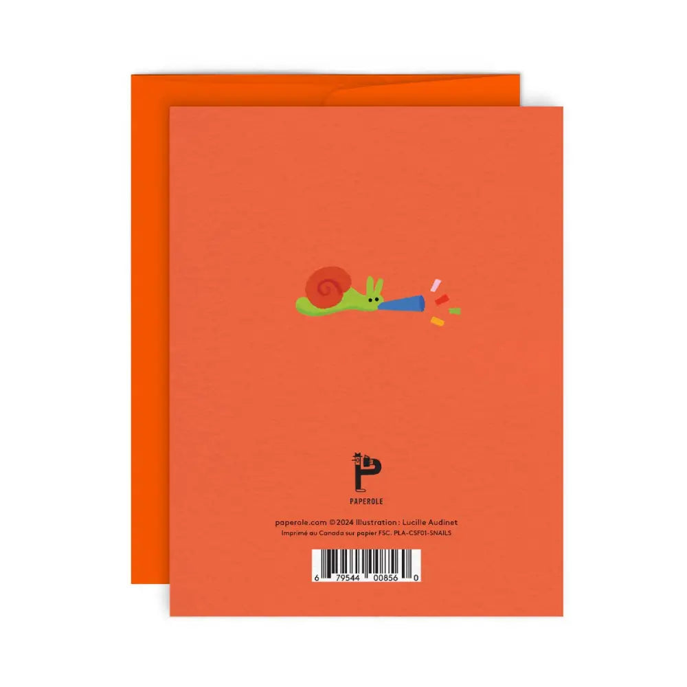 Paperole - SNAIL PARTY — Greeting Card