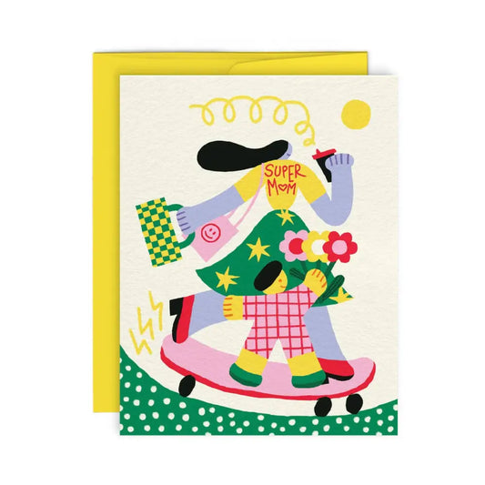 Paperole - SUPER MOM — Greeting Card