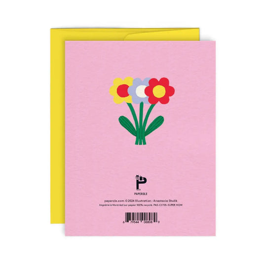 Paperole - SUPER MOM — Greeting Card