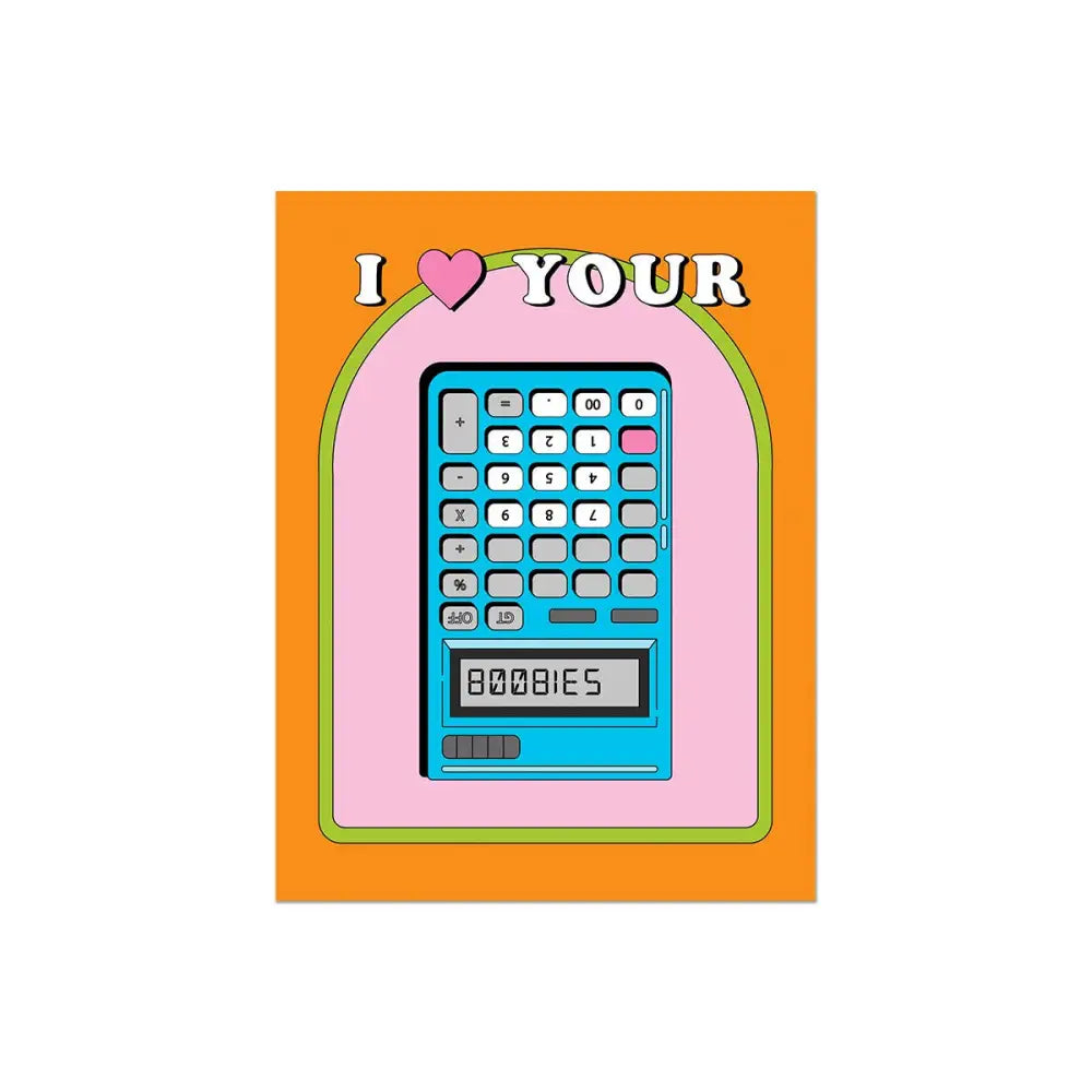 Party Mountain Paper co. - Boobies Calculator Card