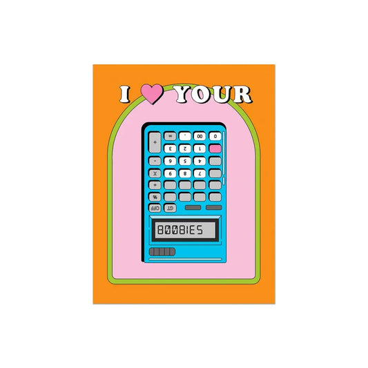 Party Mountain Paper co. - Boobies Calculator Card