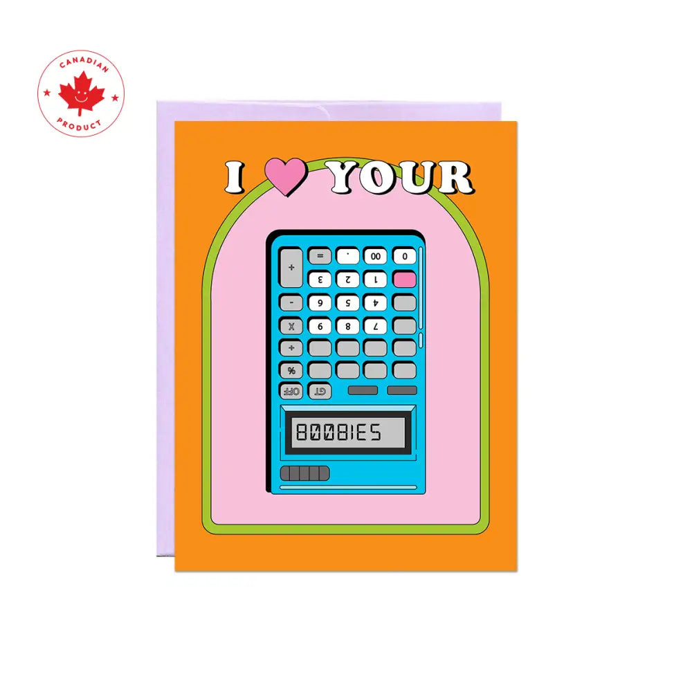 Party Mountain Paper co. - Boobies Calculator Card