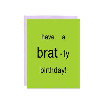Brat-Ty Birthday Card - PABOOM