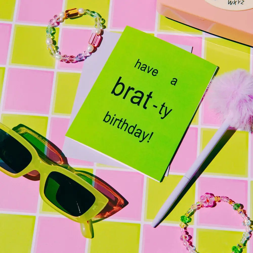 Brat-Ty Birthday Card - PABOOM