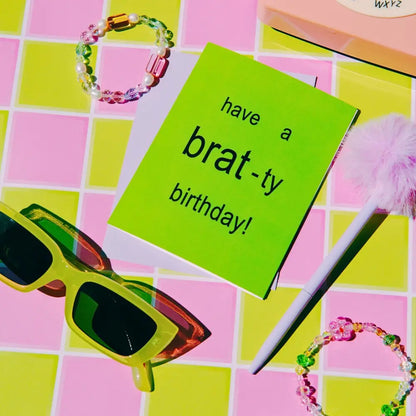 Brat-Ty Birthday Card - PABOOM