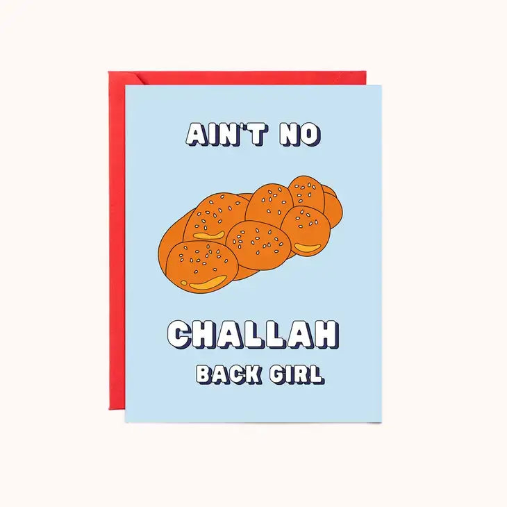 Challah Back Girl Hanukkah Card - PABOOM